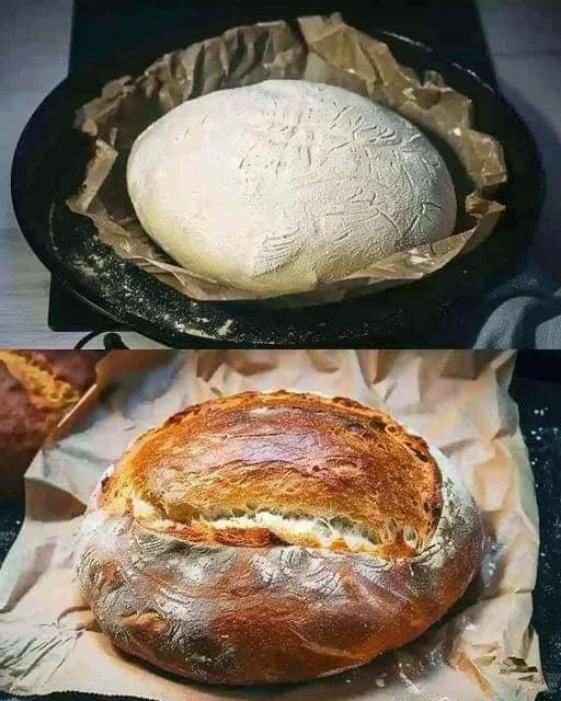 Schnelles Joghurtbrot aus Joghurt, Mehl und frischen Zutaten auf einem Tisch.