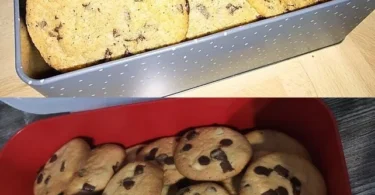Leckere Schokoladenkekse auf einem Teller, frisch gebacken und appetitlich angerichtet.
