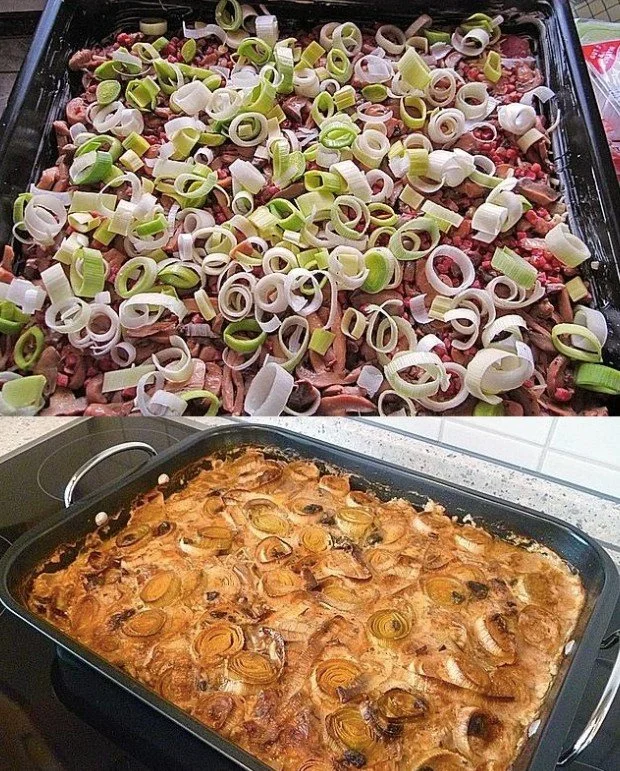 Schweineschnitzel mit Pilzen und Sahnesoße auf einem Teller angerichtet