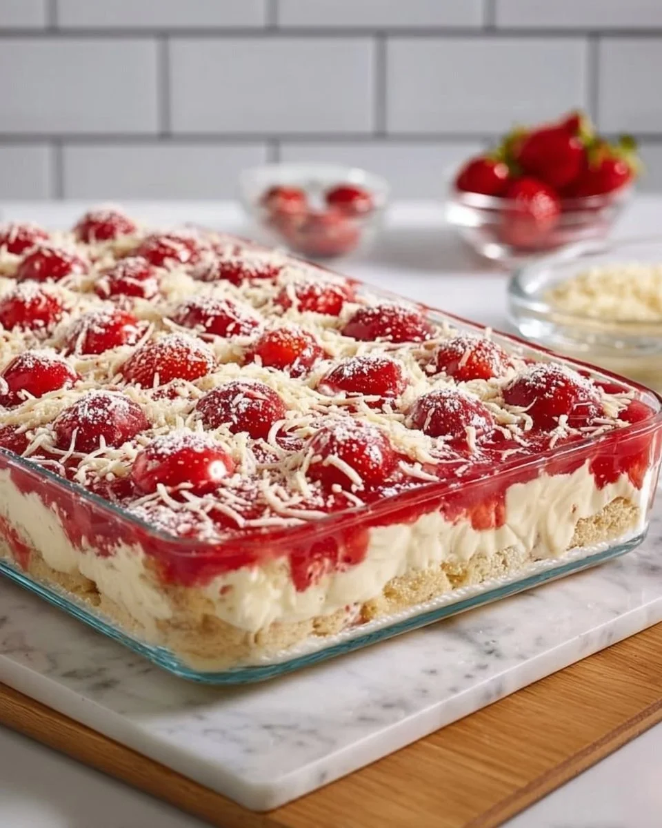 Spaghettieis-Blechkuchen Tassenrezept