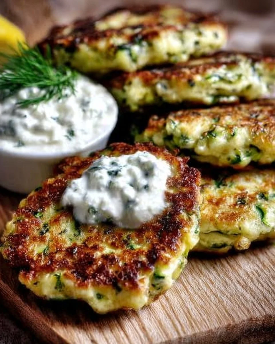 Zucchinipuffer mit Feta und Tzatziki: Das Unglaubliche Ultimative Rezept für 4 Portionen
