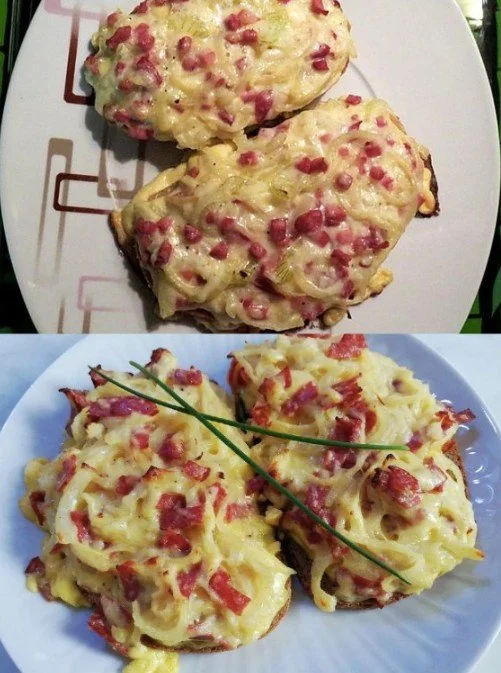 Zwiebelkuchen Schnitt