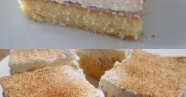Apfel-Sauerrahm-Kuchen mit frischen Äpfeln und cremiger Füllung