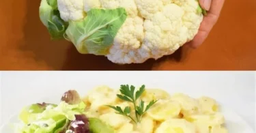 Leckere Blumenkohl Frikadellen auf einem Teller serviert
