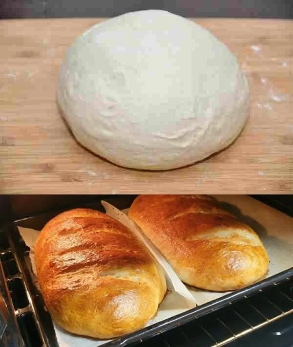Frisches Brot auf einem Tisch, ideal für Rezepte und Genuss.
