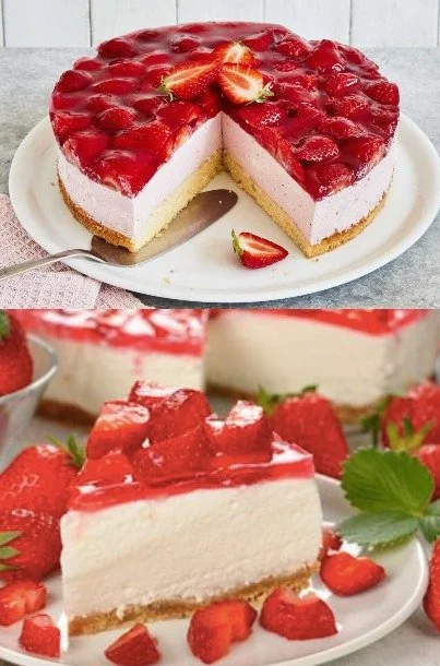 Erdbeer-Cheesecake ohne Backen