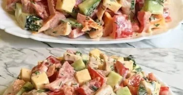 Fantastischer Sommersalat mit frischen Zutaten und aromatischen Kräutern