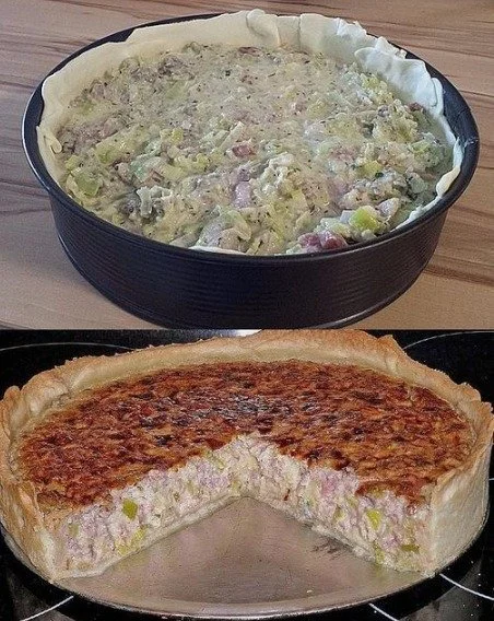 Hack Launch Torte mit Gorgonzola