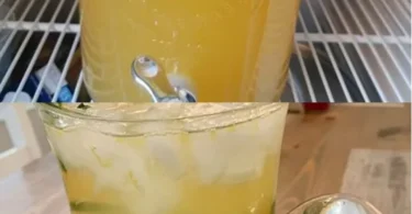 Glas hausgemachte amerikanische Limonade mit Zitrone und Minze