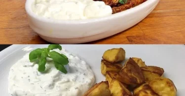 Knoblauchkartoffeln mit Parmesan, goldbraun und knusprig serviert