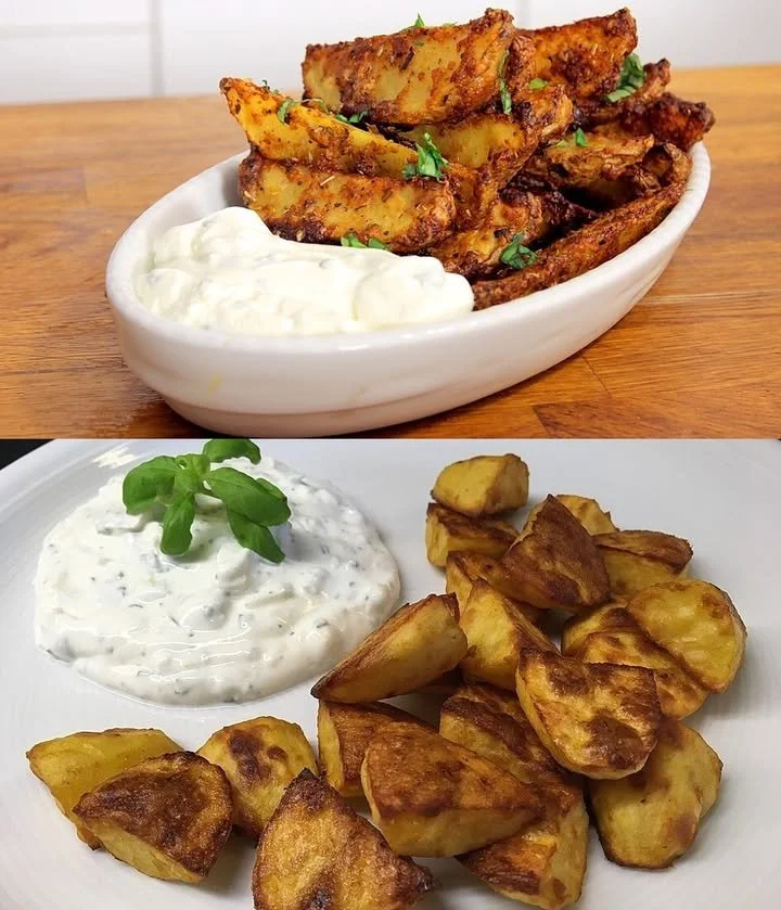Knusprige Knoblauchkartoffeln mit Parmesan