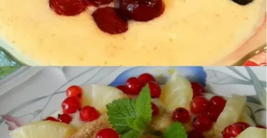 Schüssel mit Omas Grießbrei, ein traditionelles Rezept für die Familie