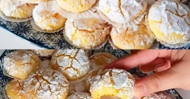 Oster-Orange-Kekse auf einem dekorativen Teller, frisch gebacken und lecker.