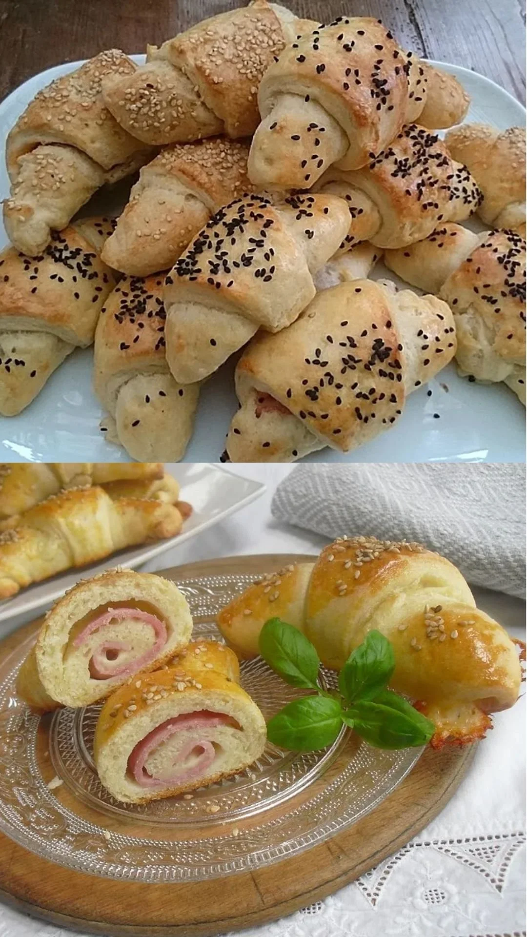 Schinken und Gouda Croissants