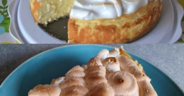 Schneller Advocaat-Käsekuchen ohne Boden mit einer cremigen Füllung