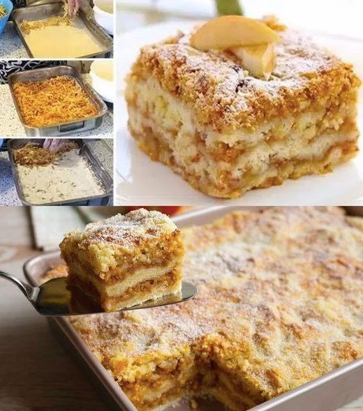 Tassenkuchen mit Äpfeln