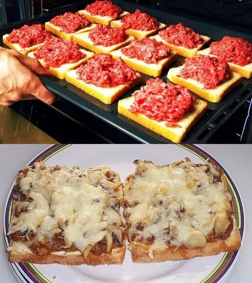 Toast mit Hackfleisch und Käse – leckeres Rezept für ein schnelles Gericht