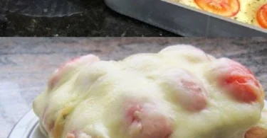 Überbackene Tomaten mit Mozzarella aus dem Ofen