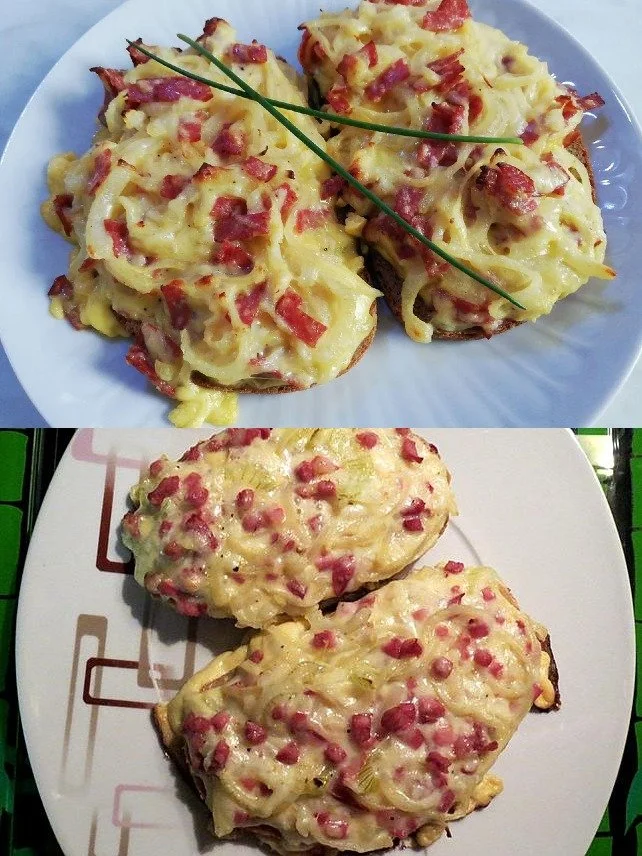 Zwiebelkuchen Schnitte